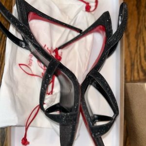 Christian Louboutin Emilie 100 Slingback Heels / Sandals